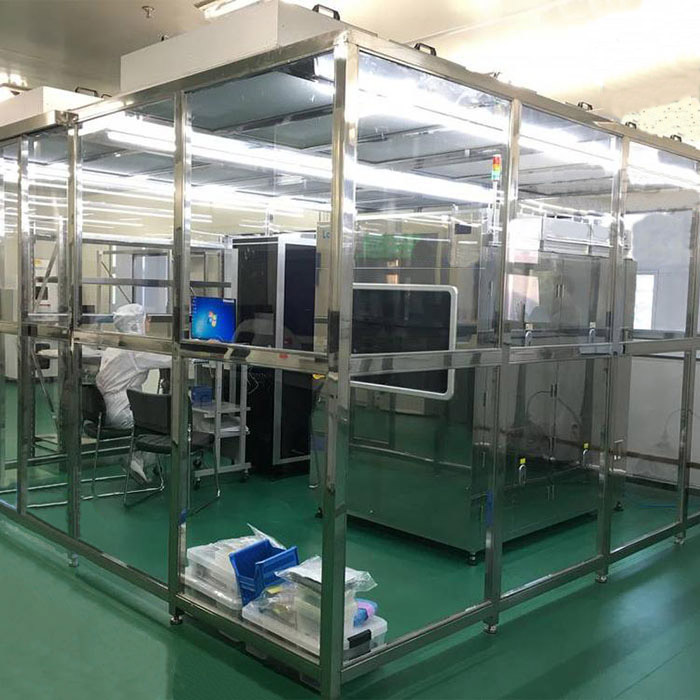 凈化棚產品配制 框架：以工業鋁材（或不銹鋼方通、鐵方通噴塑）